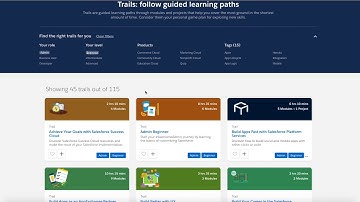 Trailhead - How to find the Admin Beginner Trail