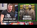 Pat McAfee's Thoughts On Jorge Masvidal Accepting UFC 251 On 6 Days Notice