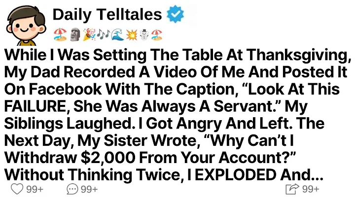 While I Was Setting The Table At Thanksgiving, My Dad Recorded A Video Of Me And Posted It On...