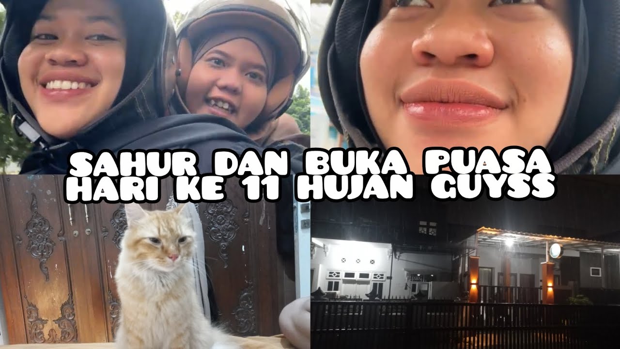 SAHUR DAN BUKA PUASA HARI KE 11 HUJAN BESS #sahur #adayinmylife #2026 #hujan  #