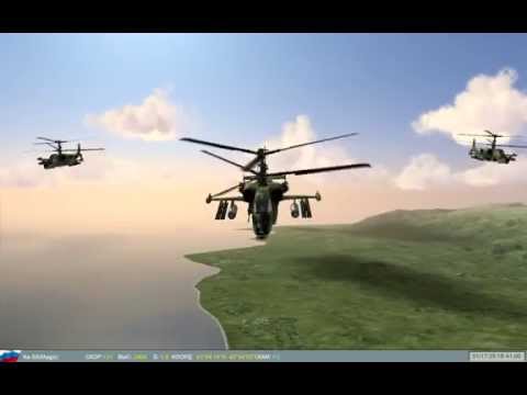 Лок-Он Горячие скалы 2.0 Пуск ракеты в мишень с вертолета К-50