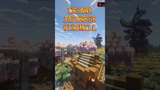 THIS INSANE JAPANESE WINDMILL TOOK ME SO LONG MINECRAFT HARDCORE #shorts #minecraftshorts