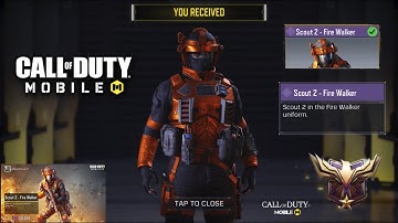 *NEW* FREE SCOUT 2 - FIRE WALKER SKIN GAMEPLAY OF COD MOBILE IN DAY 24 AND DAILY MONTHS REWARD