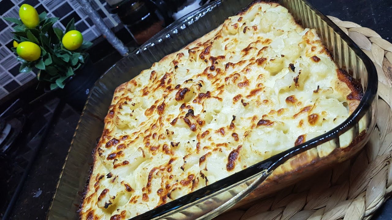 غراتان شفلور (بروكلو) صحي وبنيييييين  gratin choufleur