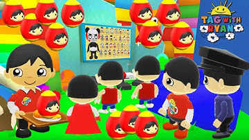 Tag with Ryan - Funny Fails Moments - Combo Panda All Characters Unlocked All Costumes All Vehicles