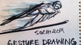 How To Draw Gesture Drawings - Of The 2014 Sochi Olympians