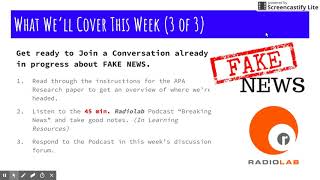 AU COM 101 Module 2 Lecture/Overview