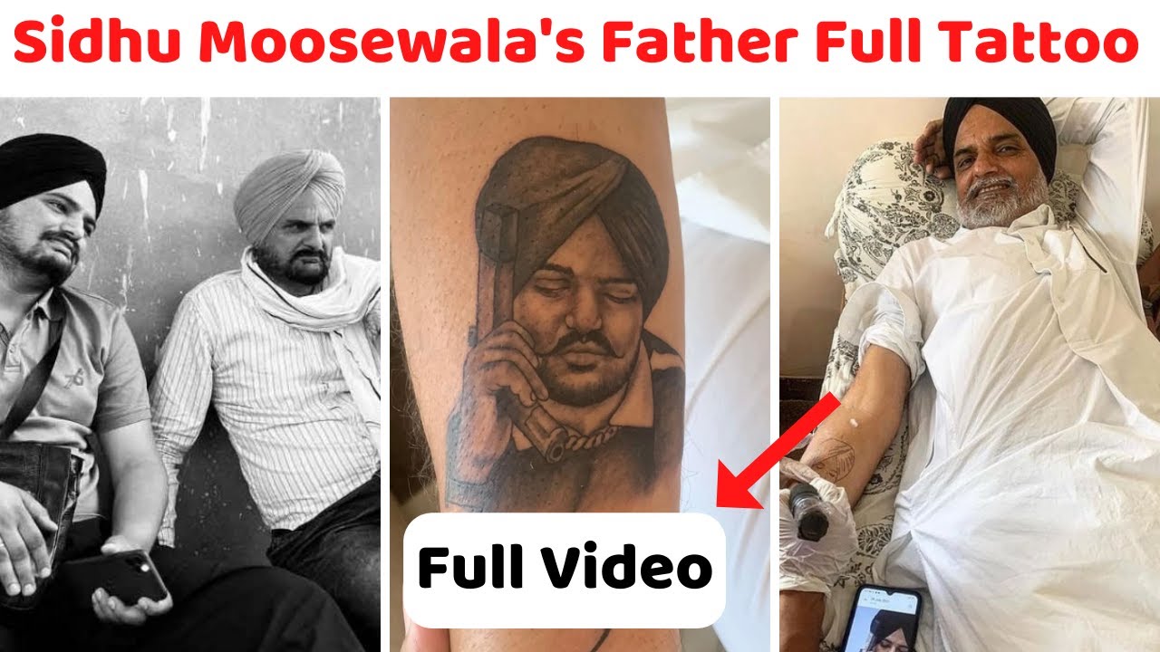Sidhu Moosewala's Father Full Tattoo | Sidhu Moosewala's Father | C'Town News