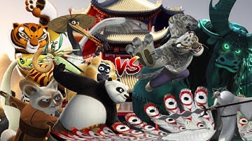 Po, Master Shifu and the furious 5 vs Tai Lung, Lord Shen and Kai (Tai Lung vs Lord Shen vs Kai 4)