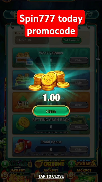 SPIN777 Today Promo code|| Join Telegram Channel Link in pinned Comment