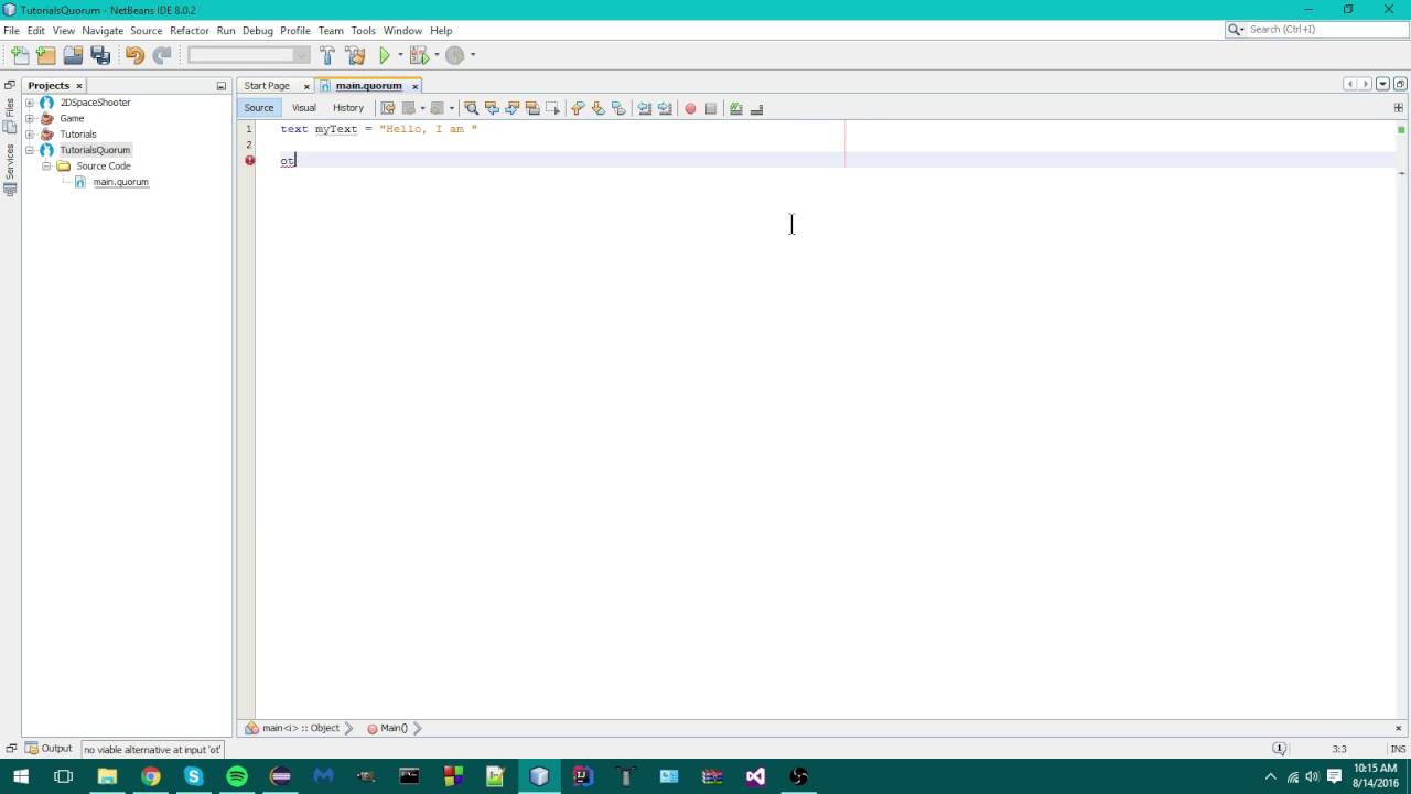 Quorum Programming Language - #2 - Concatination - YouTube