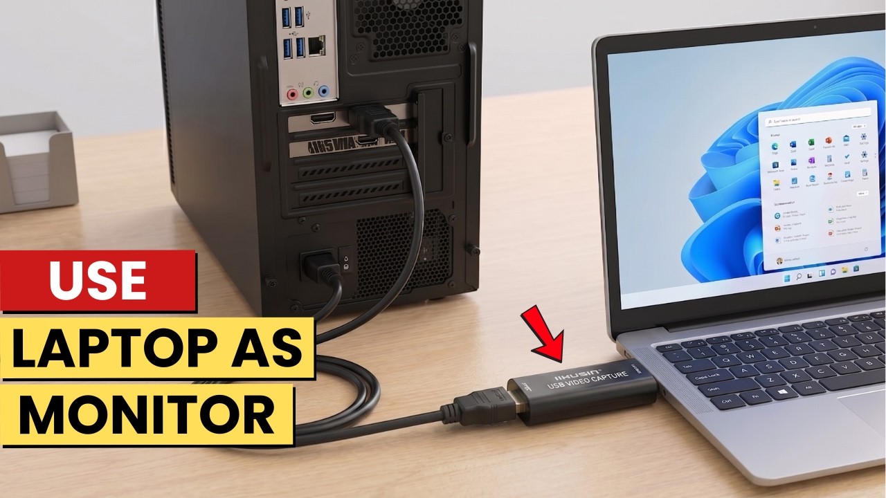 How to Use your Laptop as a Monitor via HDMI - YouTube