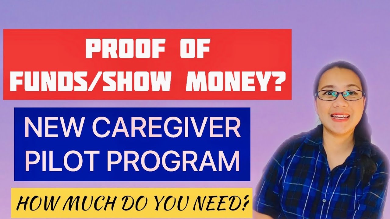 Proof of funds for New caregiver pilot program.