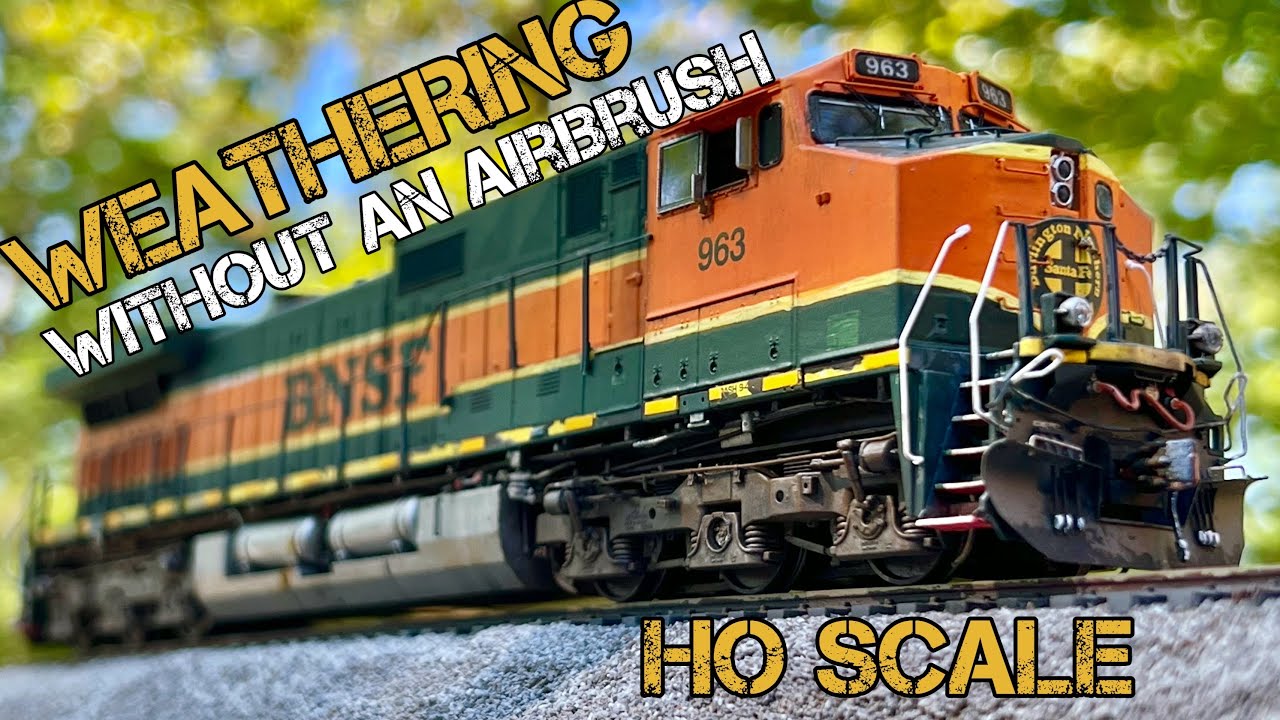 Как наносить везеринг БЕЗ аэрографа — Modern BNSF Dash 9