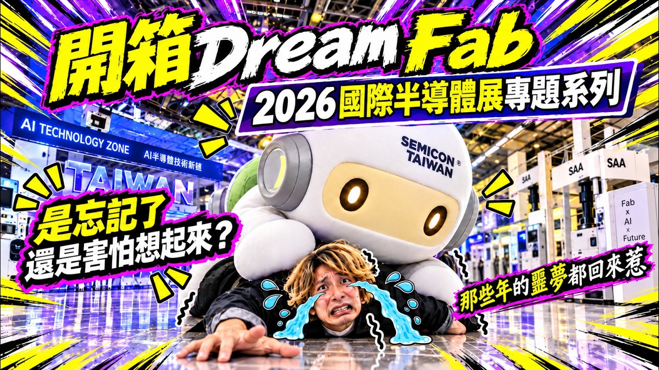 那些年的噩夢都瞬間回來了,沉浸式的Dream Fab無塵室體驗【2026國際半導體展系列專題#1】 #國際半導體展 #Semicontaiwan #semiconductor 縮圖