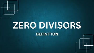 Ring theory.lecture#08.definition of zero divisors.urdu/hindi .