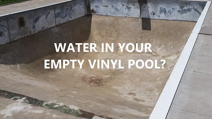 Warum füllt sich Ihr leerer Vinyl-Pool immer wieder mit Wasser?