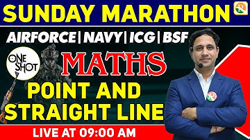 Point & Straight Line की महा मैराथन | Maths for Airforce, nda, Navy, ICG | airforce x group Maths