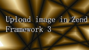 How to upload image in Zend framework 3