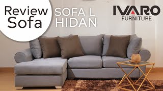 Sofa L -Sofa Sudut-Sofa L Minimalis-Kursi L -Sofa Tamu HIDAN IVARO