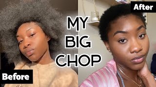 THE BIG CHOP ON 4C HAIR 2021 | Restarting My Natural Hair Journey