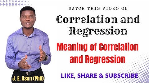 Correlation and Regression | Part 1 | What is the meaning of Correlation and Regression?