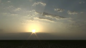 منظر شروق الشمس مع تلاوة الشيخ ماهر المعيقلي