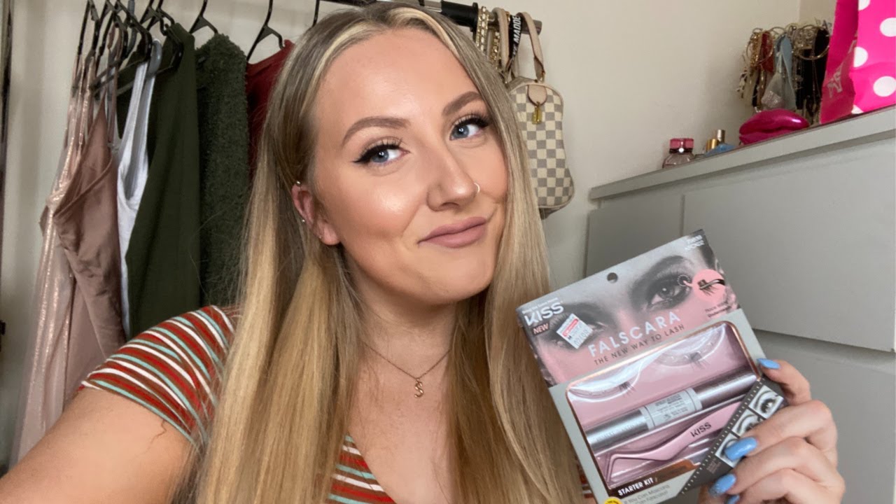 Eyelash Extensions DIY Kiss Falscara Review Demo YouTube