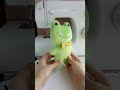 Handmade Plush Frog 🐸 #sewingprojects #shorts
