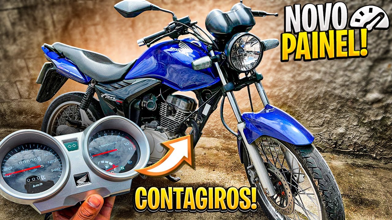 PAINEL COM CONTA GIROS DA CG 150 SPORT NA FAN 150 MIX