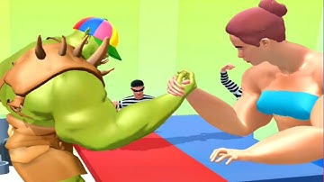 Muscle Rush🤼Gameplay Android, iOS (Level 46-47)🏆Muscle Rush 1 Vs 9999