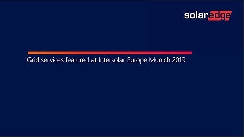 Intersolar 2019: SolarEdge