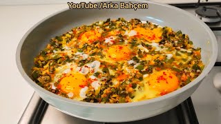 Şifalı Omlet ✅Efsane Oluyor 😍 Çiriş Otuyla Kahvaltılık Tarif 😊