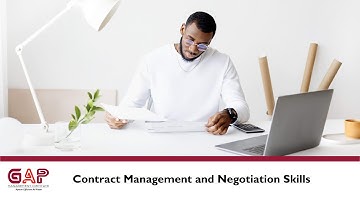 Contract Management And Negotiation Skills