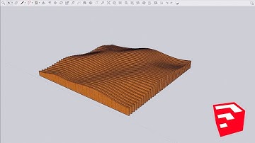 Creating a wavy wooden ceiling in SketchUp