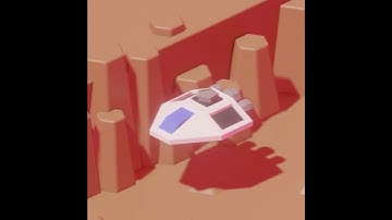 space ship blender loop animation