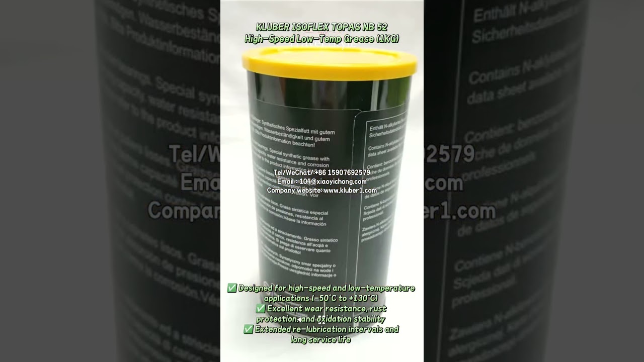 KLUBER ISOFLEX TOPAS NB 52 High-Speed Low-Temp Grease (1KG)