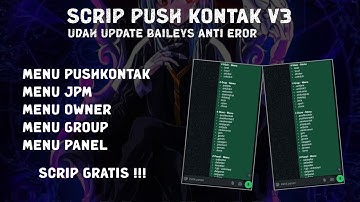 SC PUSH KONTAK GRATIS TERBARU || ANTI KENON & BANNED || SC BOT WA TERBARU