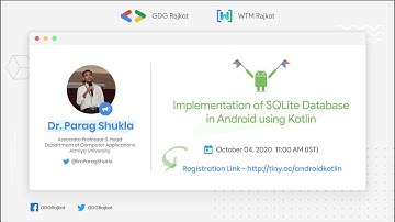 Implementation of SQLite Database in Android using Kotlin - GDGRajkot
