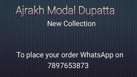 Ajrakh Modal Silk Dupatta- Natural dyed authentic ajrakh handblock pure Modal silk Dupatta