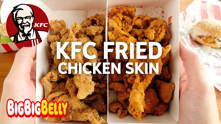 KFC Fried Chicken Skin | Zinger And Colonel Burger 4K Video
