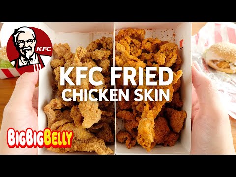 Eating Kfc Fried Chicken Skin With Burgers Grease