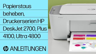 Papierstaus Beheben, Druckerserien Hp Deskjet 2700, Plus 4100, Ultra 4800 Hp-Drucker Hp Support