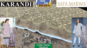 SAFA MARWA Original | Digital Print Luxury Karandi | Shuffling Boring Emb | Premium Winter Quality