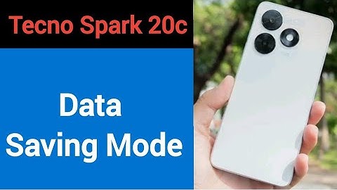Tecno Spark 20c me data saving mode kaise karen, how to on data saving mode