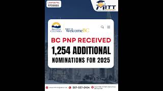 The BC Provincial Nominee Program (BC PNP) has received 1,254 extra nominations