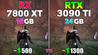 RX 7800 XT vs RTX 3090 Ti - Test in 10 Games