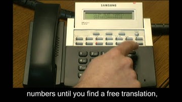 How to Use Clip Translation on a Samsung Telephone System