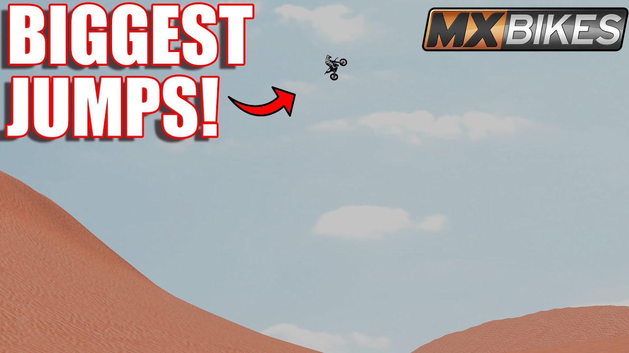 190HP BIKE HITS THE BIGGEST JUMPS IN THE DUNES! (MXBIKES) YouTube