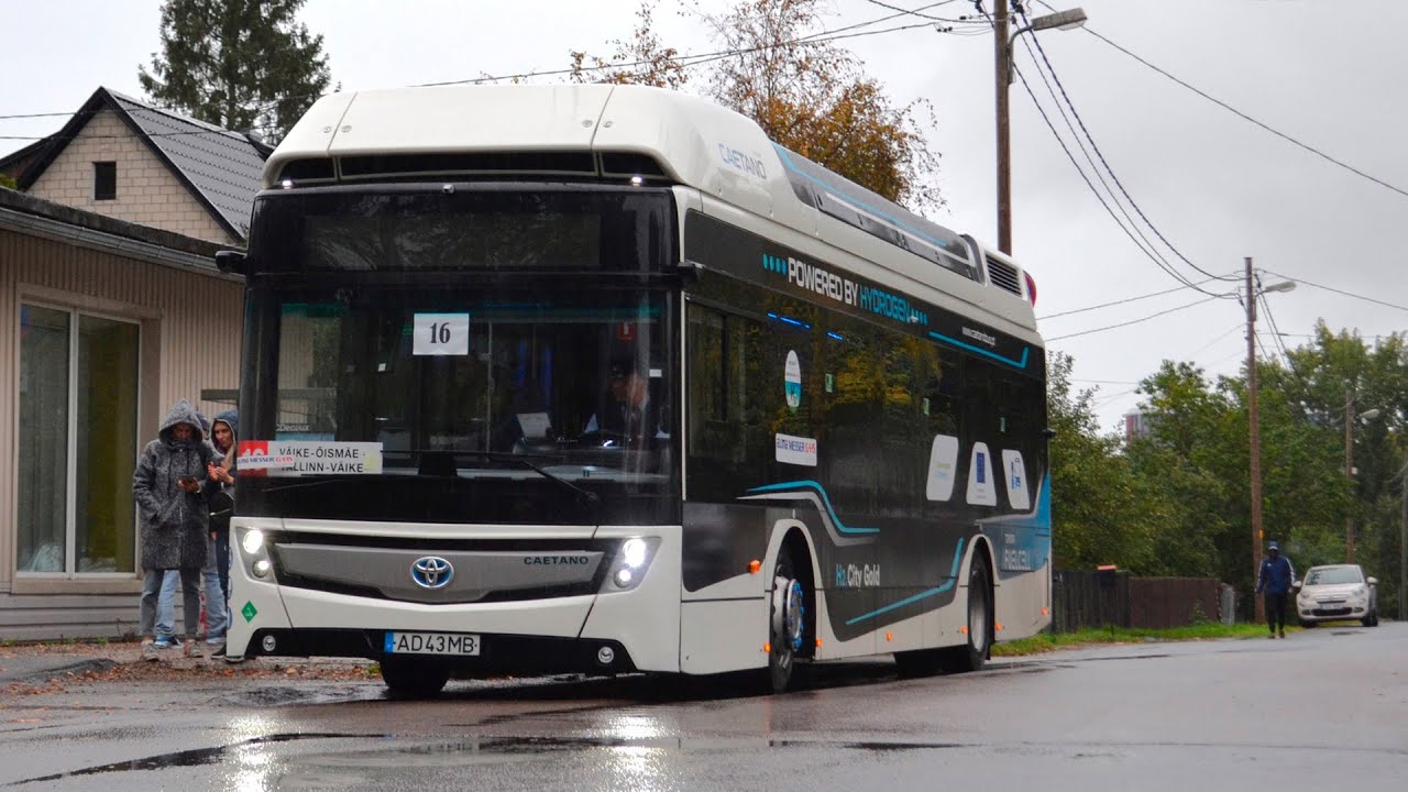 🇪🇪 Toyota Caetano H2 City Gold hydrogen bus in Tallinn